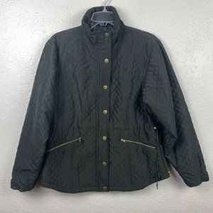 PRI Prestige Equestrian Image Princess Equestrian Black Quilted Jacket Size M